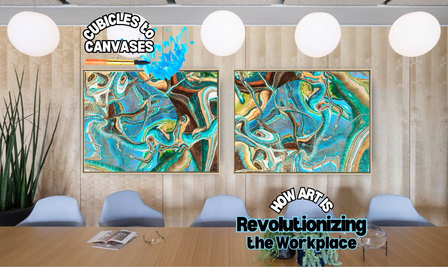 Art in the Workplace, Corporate Culture, Unique Office Wall Art, Aesthetic Value, Employee Wellbeing, Art Consulting, Professional Office Wall ArtQueen Baeleit Art