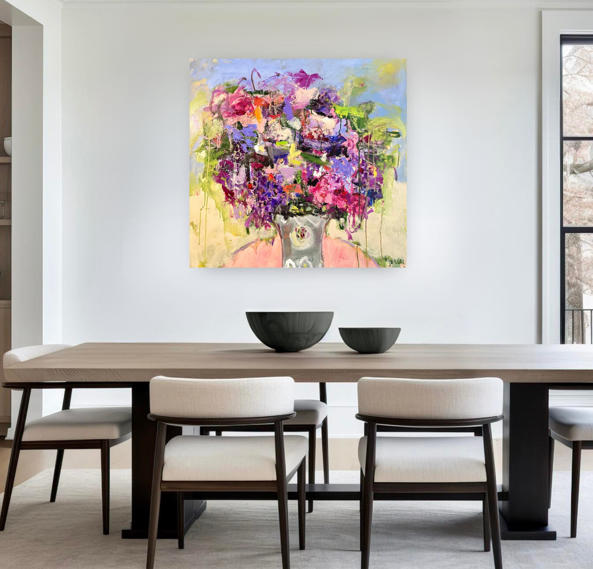A Bunch of Love, Floral Painting on Canvas Queen Baeleit Art