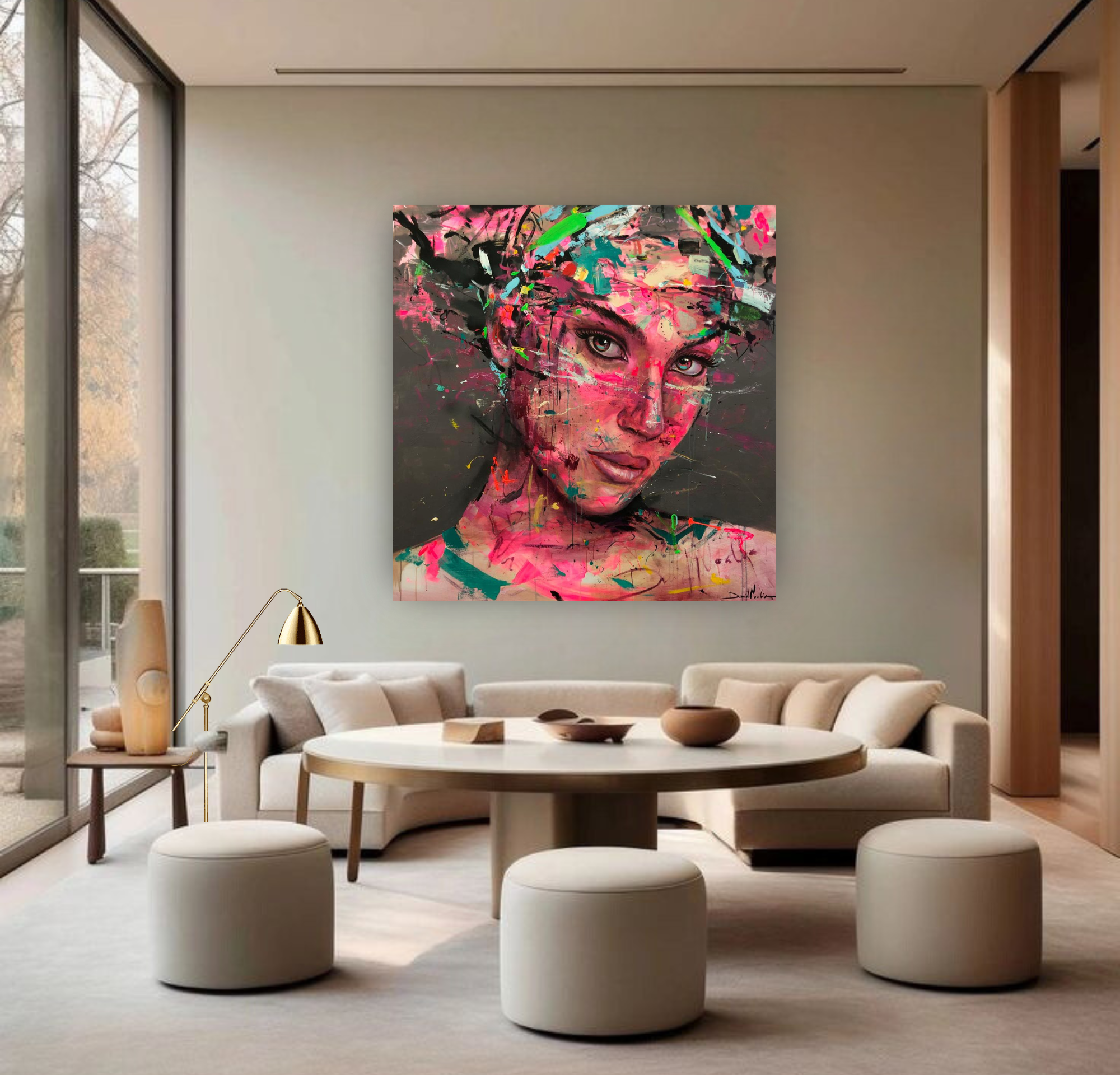 Alma, Original Portrait on Canvas Queen Baeleit Art