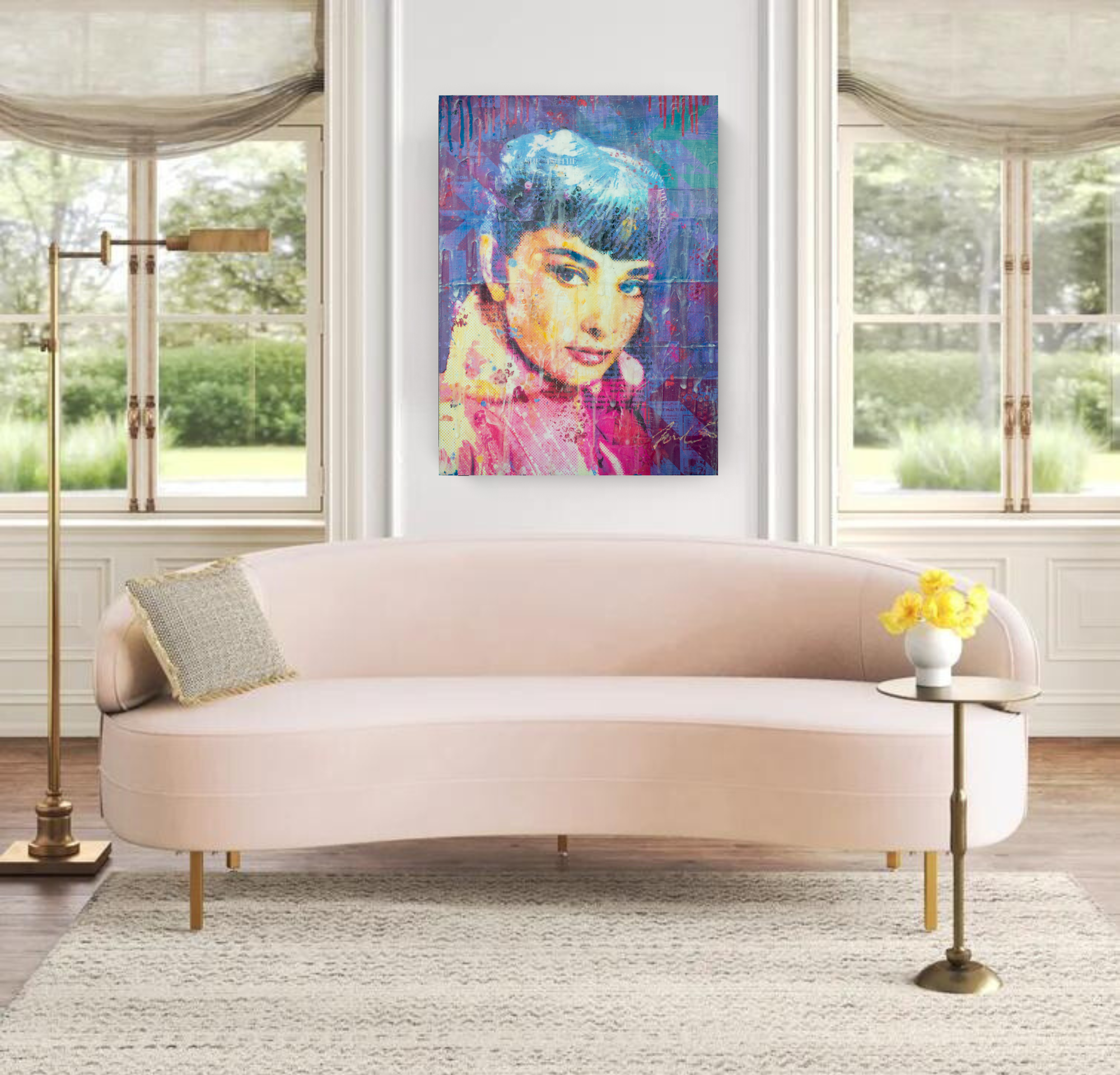 Audrey In A Pink Coat Queen Baeleit Art