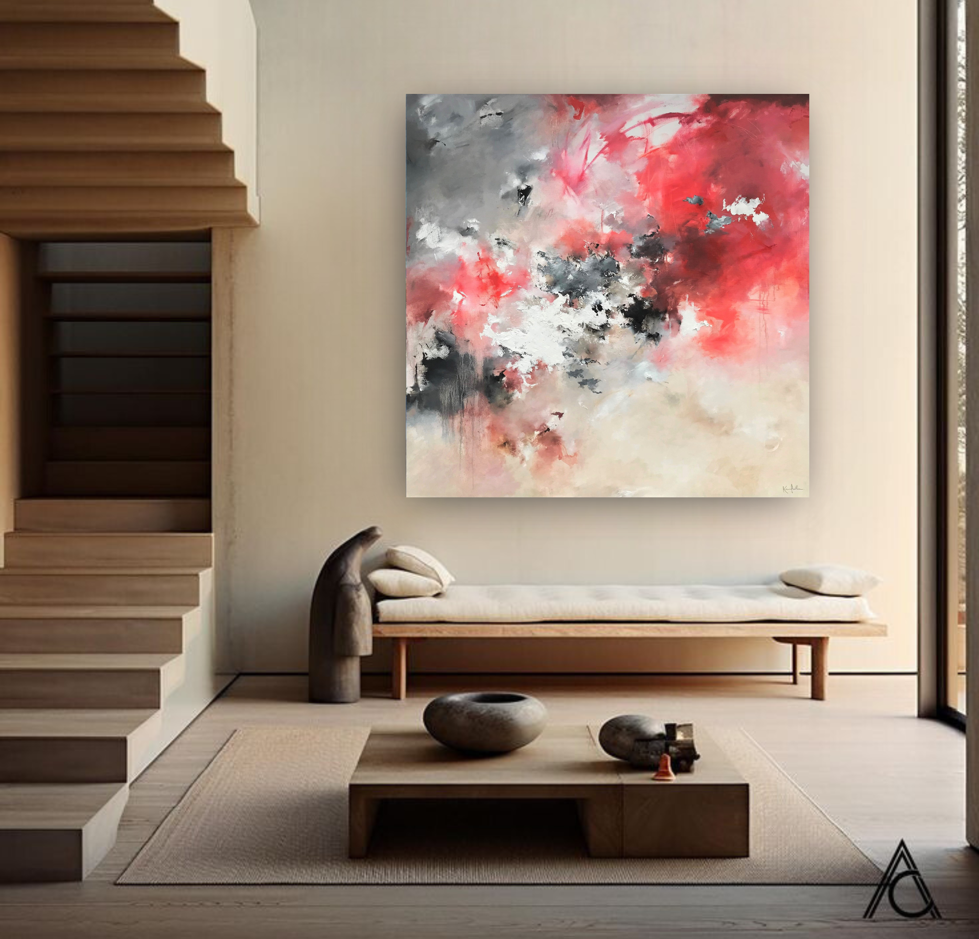 Caldera, Original Abstract on Canvas Queen Baeleit Art