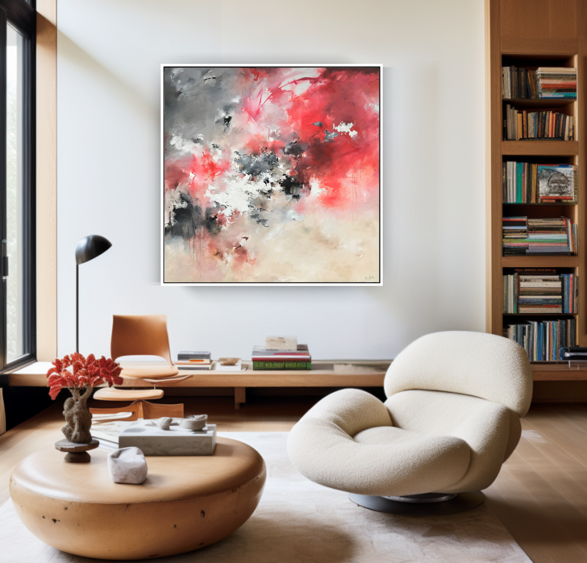 Caldera, Original Abstract on Canvas Queen Baeleit Art