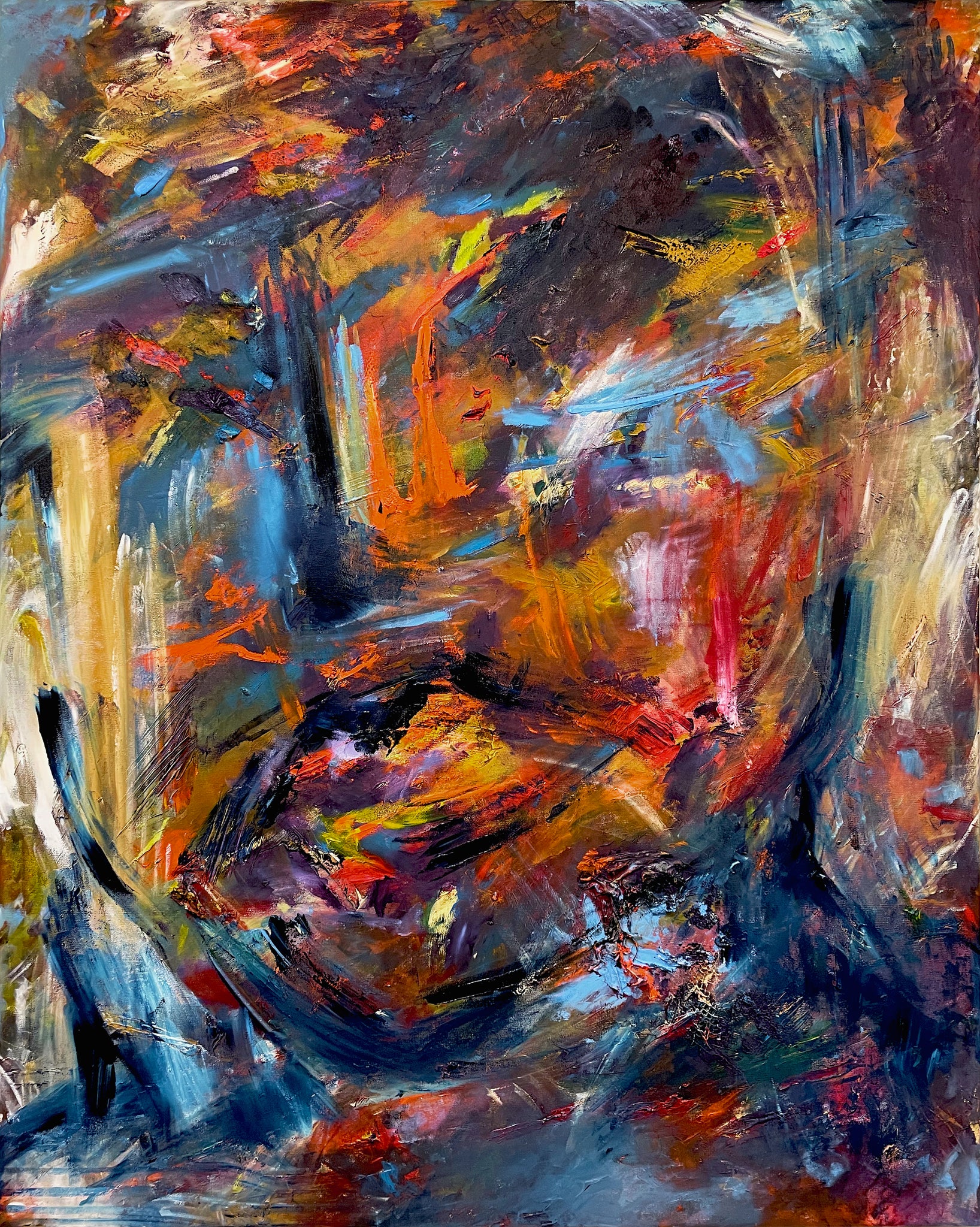 Face of Change, Original Oil on Canvas Queen Baeleit Art