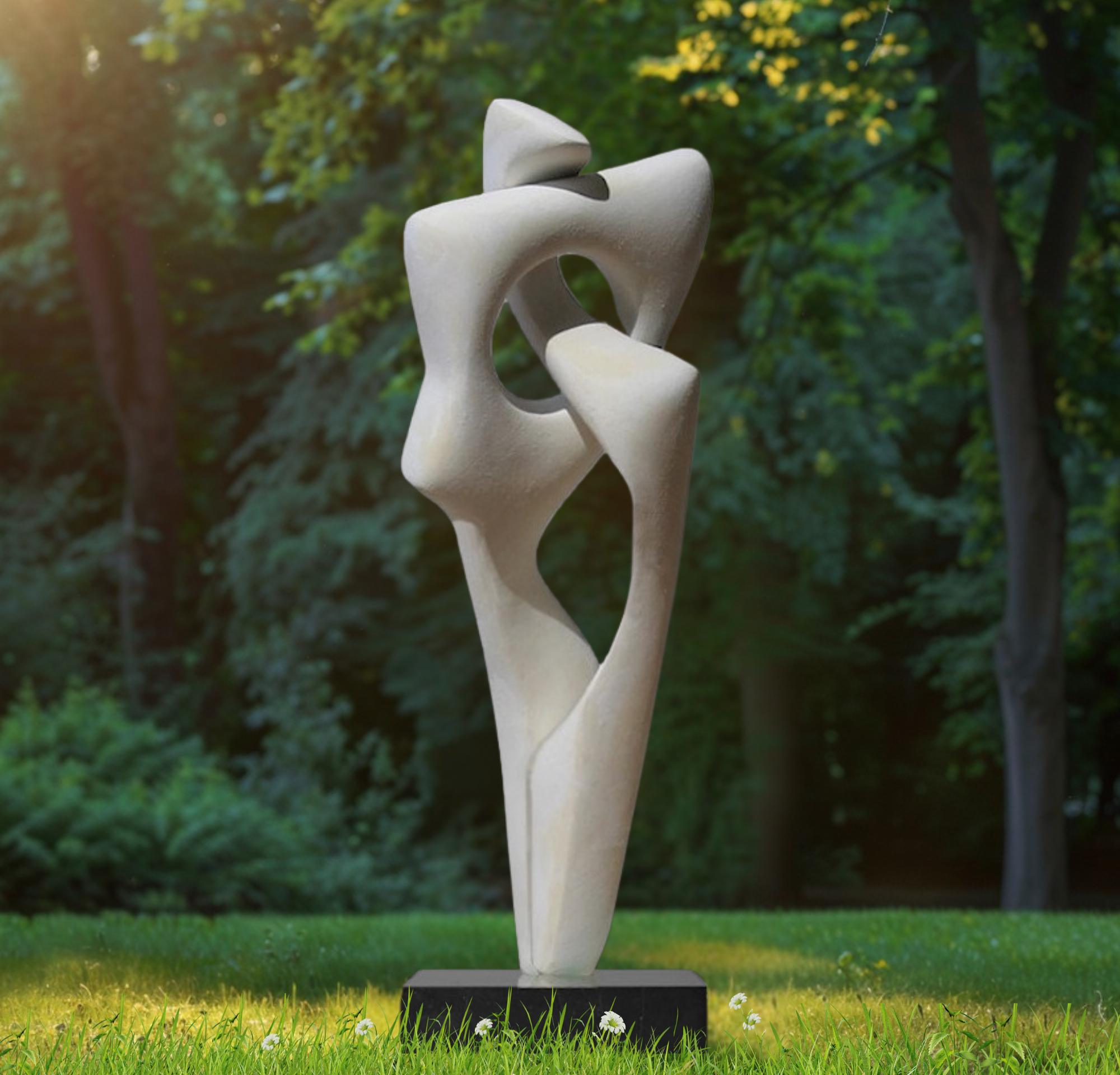 Intertwined, Bronze Sculpture Queen Baeleit Art