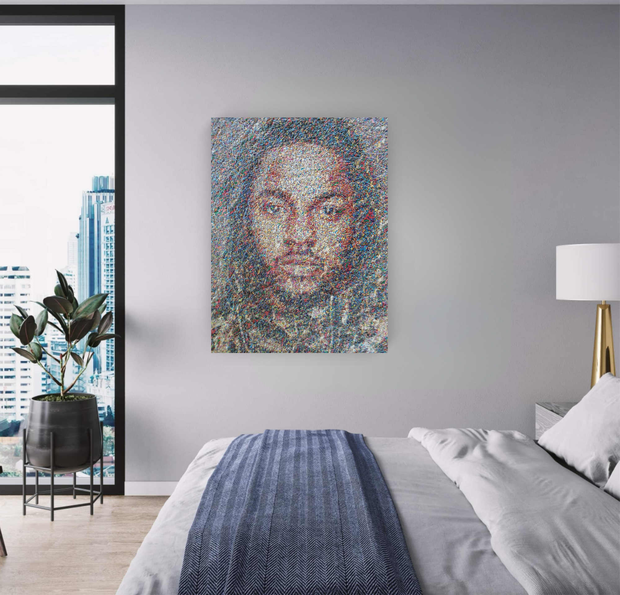 Kendrick, Original Acrylic Painting on Canvas Queen Baeleit Art