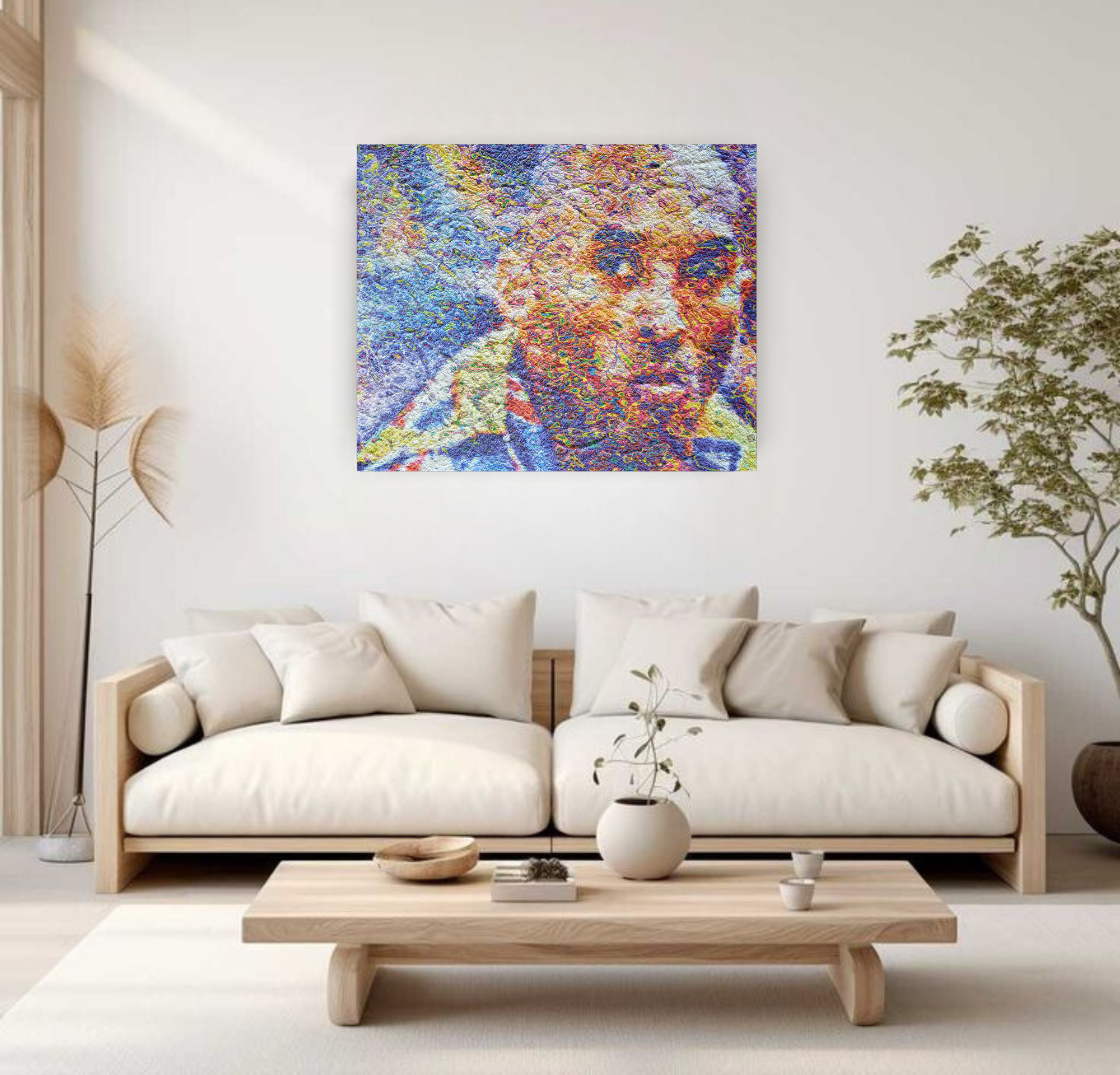 Kobe, Acrylic Painting on Canvas Queen Baeleit Art