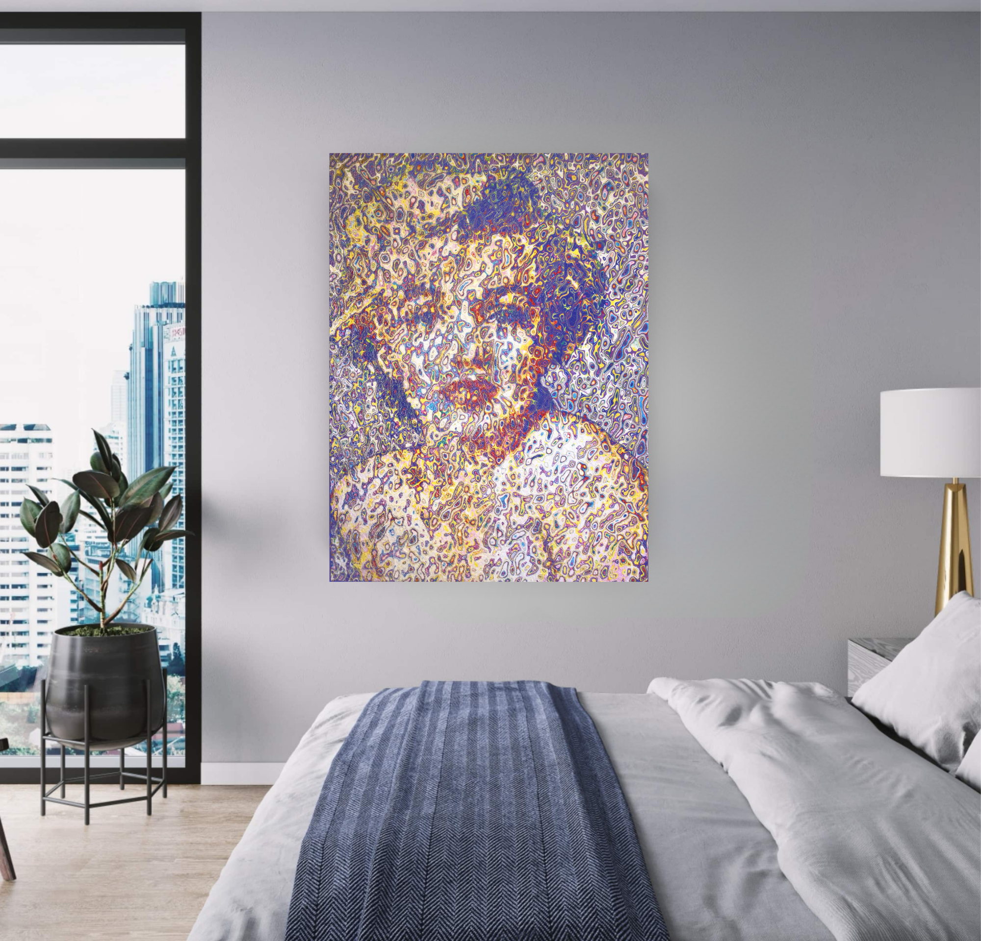 Marilyn 2, Acrylic Painting on Canvas Queen Baeleit Art