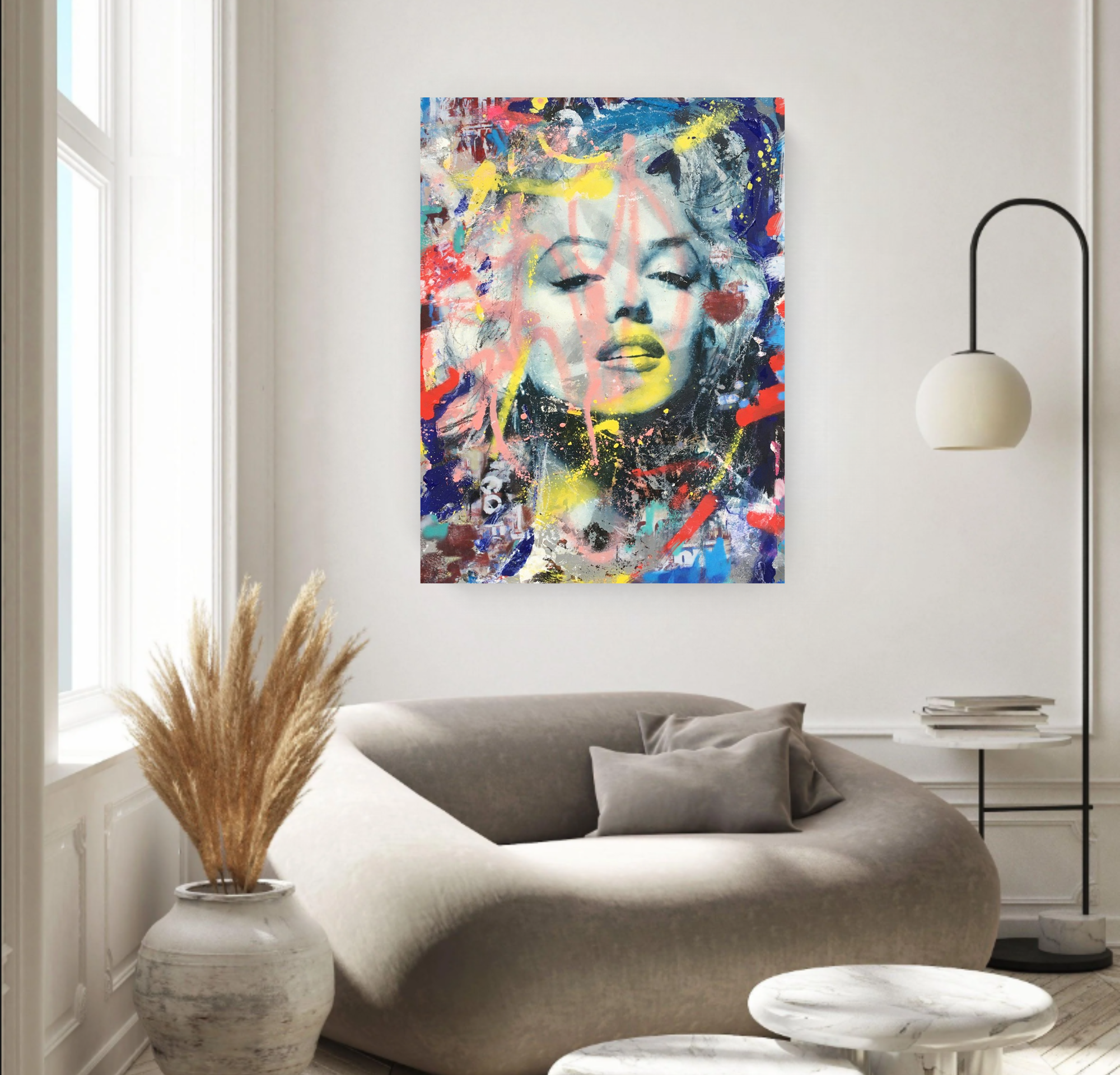 Marilyn Monroe Portrait on Canvas Queen Baeleit Art