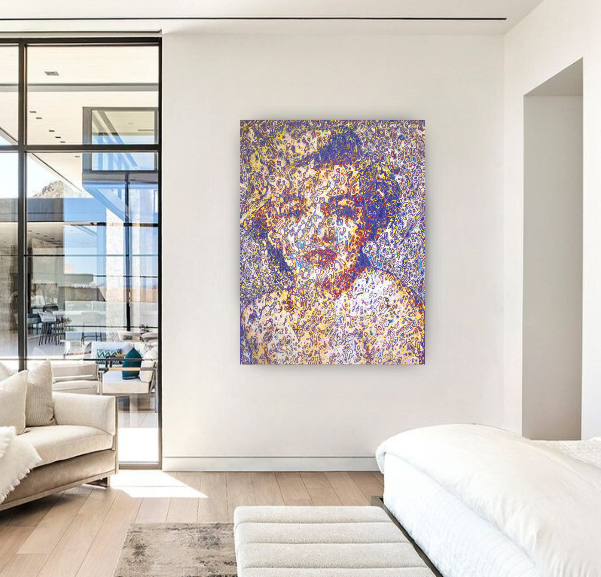 Marilyn 2, Acrylic Painting on Canvas Queen Baeleit Art