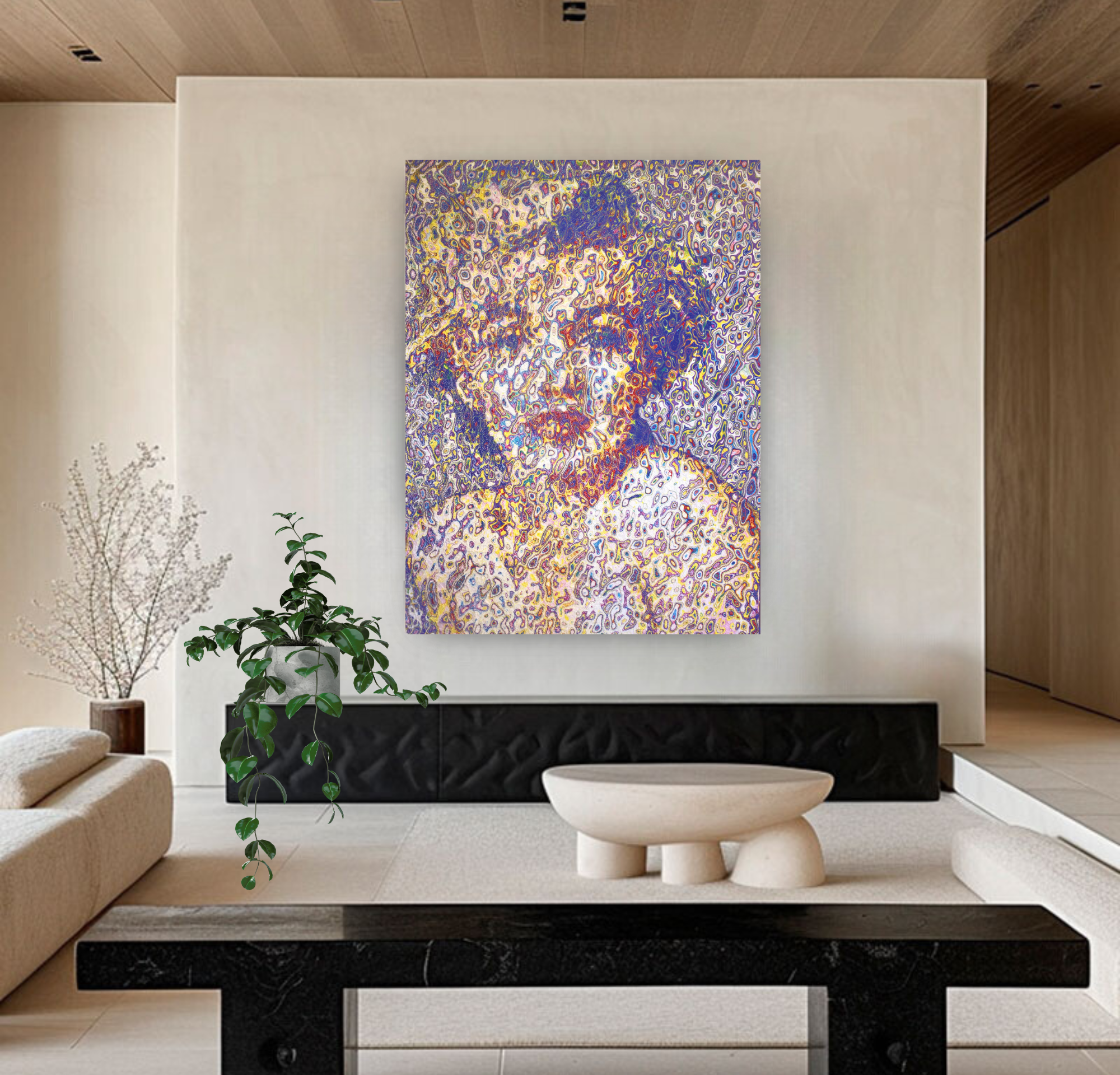 Marilyn 2, Acrylic Painting on Canvas Queen Baeleit Art