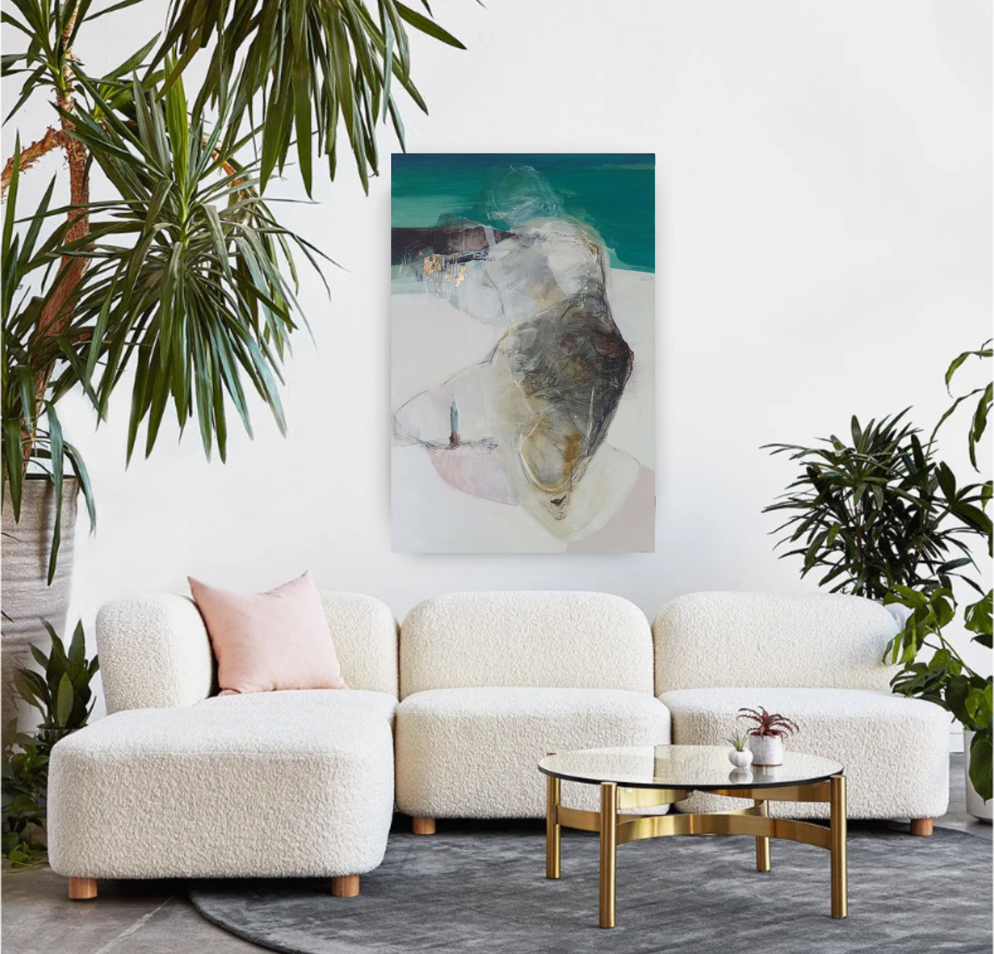 The Beauty Within Self-Doubt 3, Original Mixed Media Abstract Queen Baeleit Art
