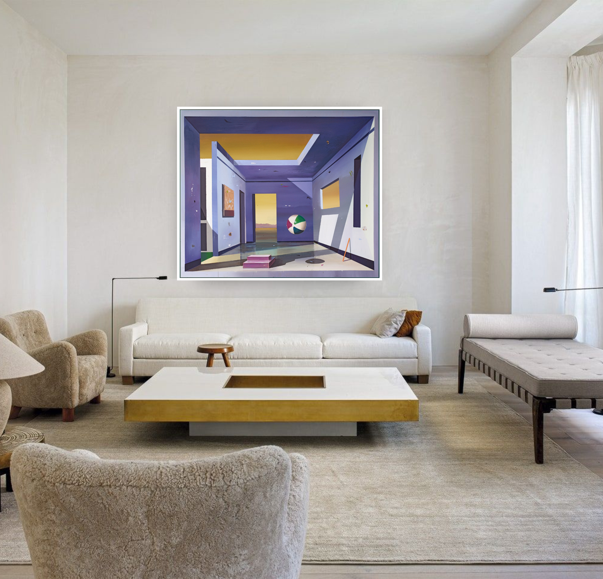 Interior 3, Acrylic on Wood Queen Baeleit Art