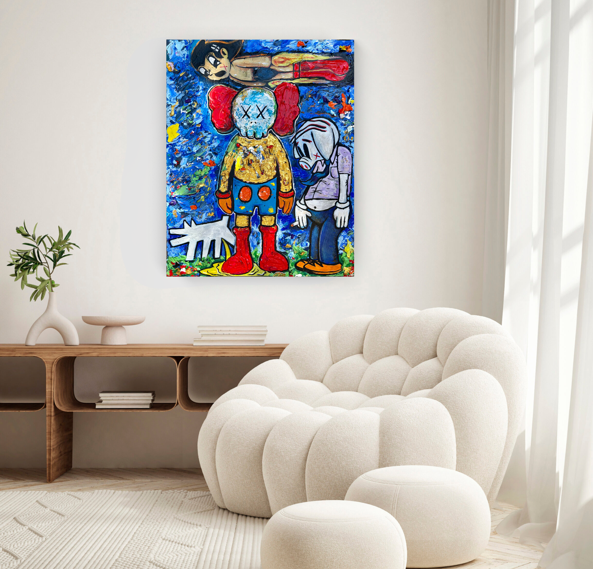 New Boot Goofin, Acrylic Painting on Canvas Queen Baeleit Art