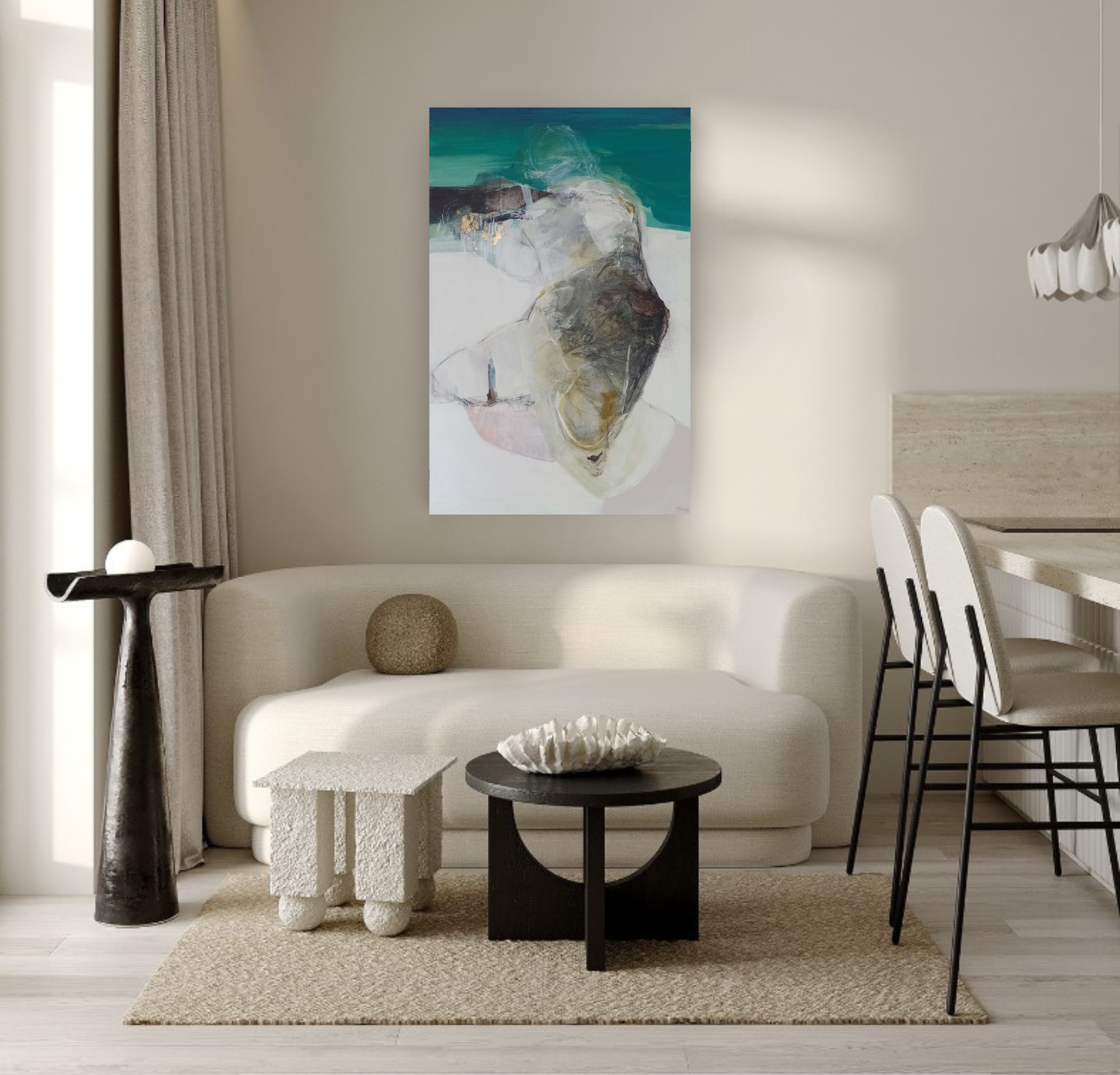 The Beauty Within Self-Doubt 3, Original Mixed Media Abstract Queen Baeleit Art