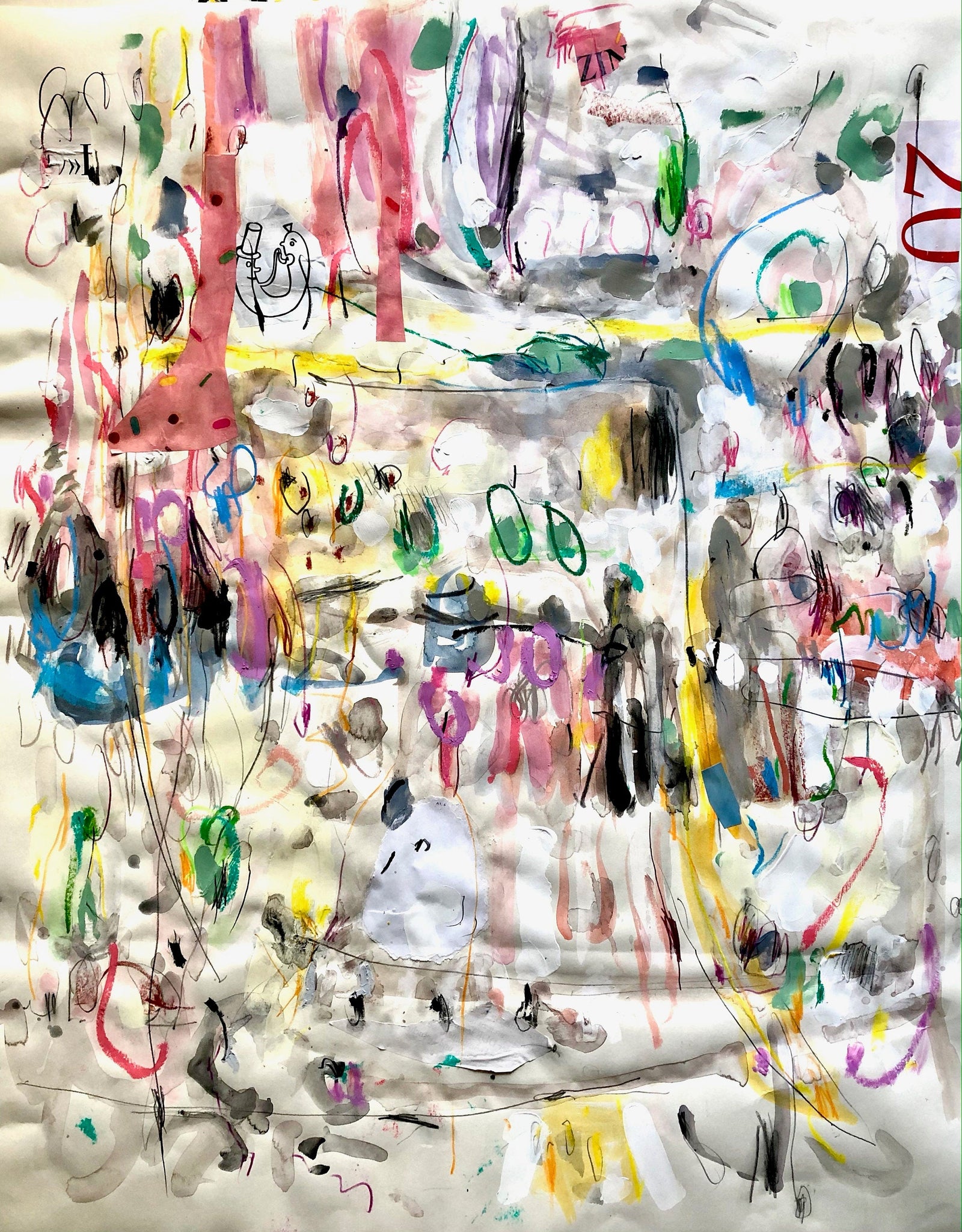 Paperworks 2, Mixed Media on Open Paper Queen Baeleit Art