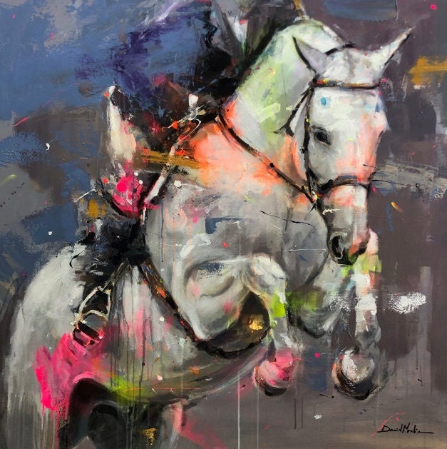 Espléndido, Horse Portrait on Canvas Queen Baeleit Art