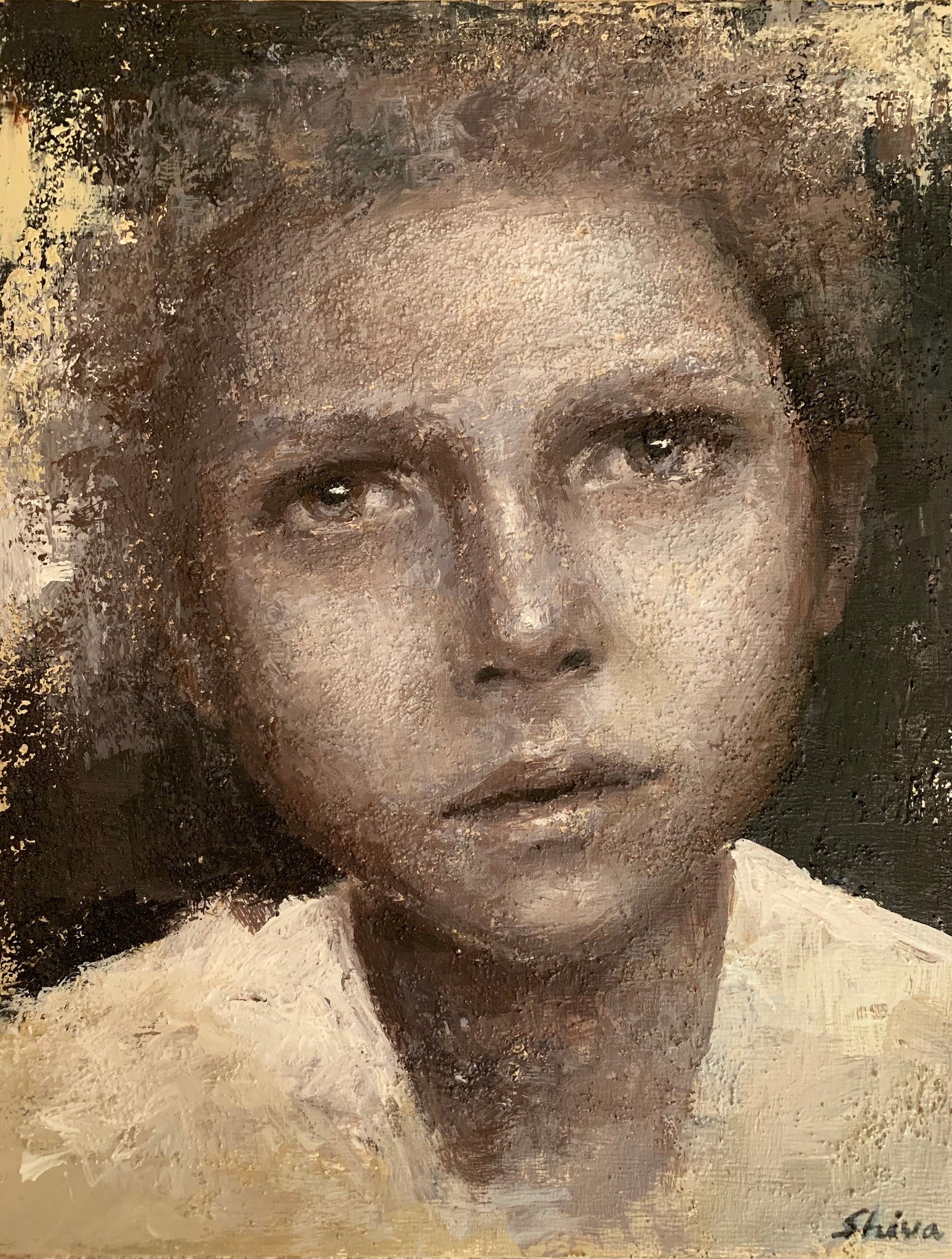 Silent Flight, Portrait of Woman on Canvas Queen Baeleit Art